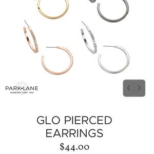 Park Lane Glo Pierced Hoop Earrings - Rose Gold
